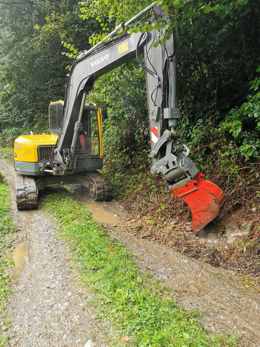 Bagger am arbeiten